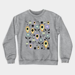 Modern mid-century floral Crewneck Sweatshirt